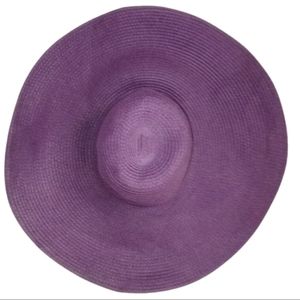 2 for 25$CALIFORNIA HAT Purple Summer Floppy Style Recyclable Paper Hat One Size